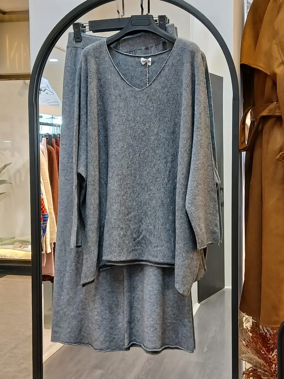 ست بافت پشمی ایتالیایی یقه هفت